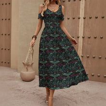 Load image into Gallery viewer, Peacock moth dress