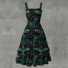 Load image into Gallery viewer, Peacock moth dress