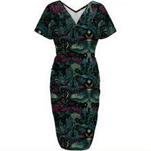 Load image into Gallery viewer, Peacock moth dress