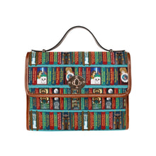 Load image into Gallery viewer, Fantasy book shelf satchel handbag Bag