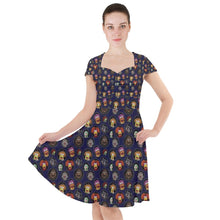 Load image into Gallery viewer, Fraggles in profile print dress
