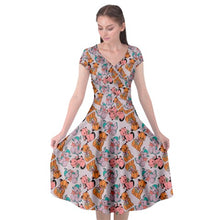 Load image into Gallery viewer, Kitsch cat toy print dress
