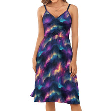 Load image into Gallery viewer, Sky lights strappy summer dress plus size