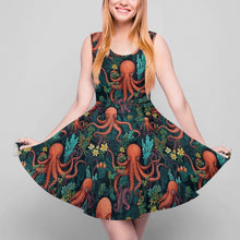 Load image into Gallery viewer, Octopus and flowers dress
