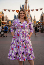 Load image into Gallery viewer, Pastel mouse ghosts print dress