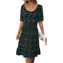 Load image into Gallery viewer, Peacock moth dress