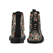 Load image into Gallery viewer, Halloween love story Lace Up Canvas Boots