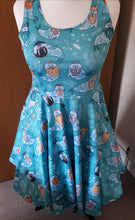 Load image into Gallery viewer, Hipster walrus skater dress (Size S)