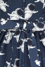 Load image into Gallery viewer, Spaceman astronaut tea dress- Lady Vintage