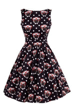 Load image into Gallery viewer, Pug face tea dress- Lady Vintage