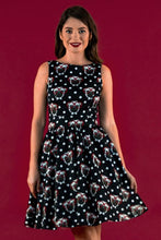 Load image into Gallery viewer, Pug face tea dress- Lady Vintage