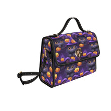 Load image into Gallery viewer, Witches Black Cat Satchel Canvas Bag