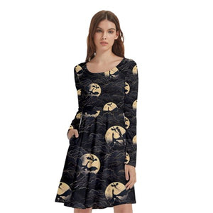 Forth wing dragon print dress