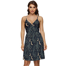 Load image into Gallery viewer, Moon and fern print dress
