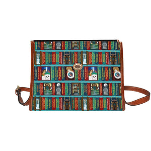 Fantasy book shelf satchel handbag Bag