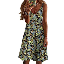 Load image into Gallery viewer, Cute Cthulhu strappy summer dress plus size
