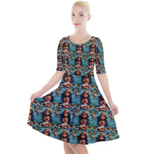 Load image into Gallery viewer, Embroidered Hawaiian Princess print dress
