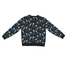 Load image into Gallery viewer, Grim reaper and cat cardigan
