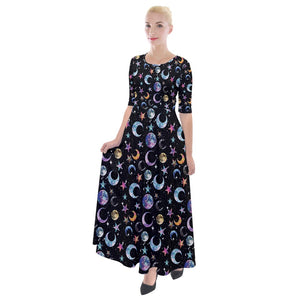 Moon print dress