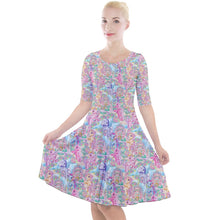 Load image into Gallery viewer, Pony castle print dress
