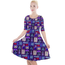 Load image into Gallery viewer, Sci Fi Dr patchwork print dress
