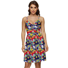 Load image into Gallery viewer, Game Racers print dress
