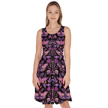 Load image into Gallery viewer, Purple moth print dress
