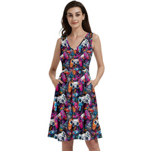 Load image into Gallery viewer, Game controller print dress
