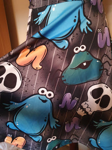 Trap door print dress