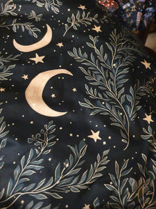 Moon and fern print dress