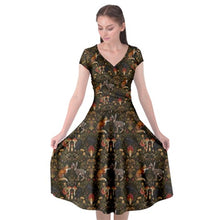 Load image into Gallery viewer, Woodland creatures print dress
