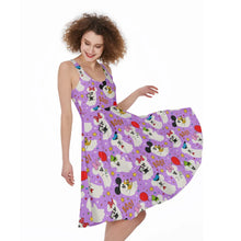 Load image into Gallery viewer, Pastel mouse ghosts print dress
