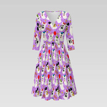 Load image into Gallery viewer, Pastel mouse ghosts print dress

