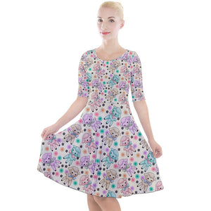 Kitsch lambs print dress