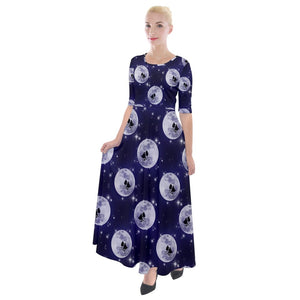 Alien moon print dress