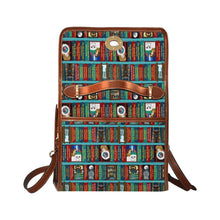 Load image into Gallery viewer, Fantasy book shelf satchel handbag Bag
