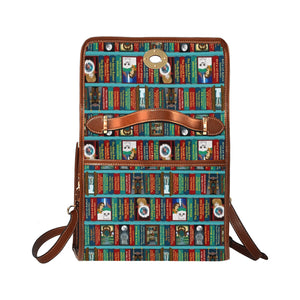 Fantasy book shelf satchel handbag Bag