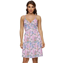 Load image into Gallery viewer, Pony pink gingham print dress
