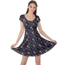 Load image into Gallery viewer, Black hare print dress
