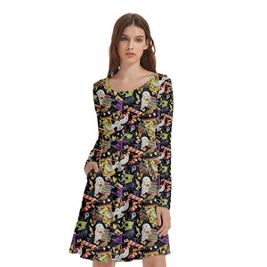 Wizard print dress