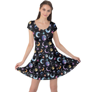 Moon print dress