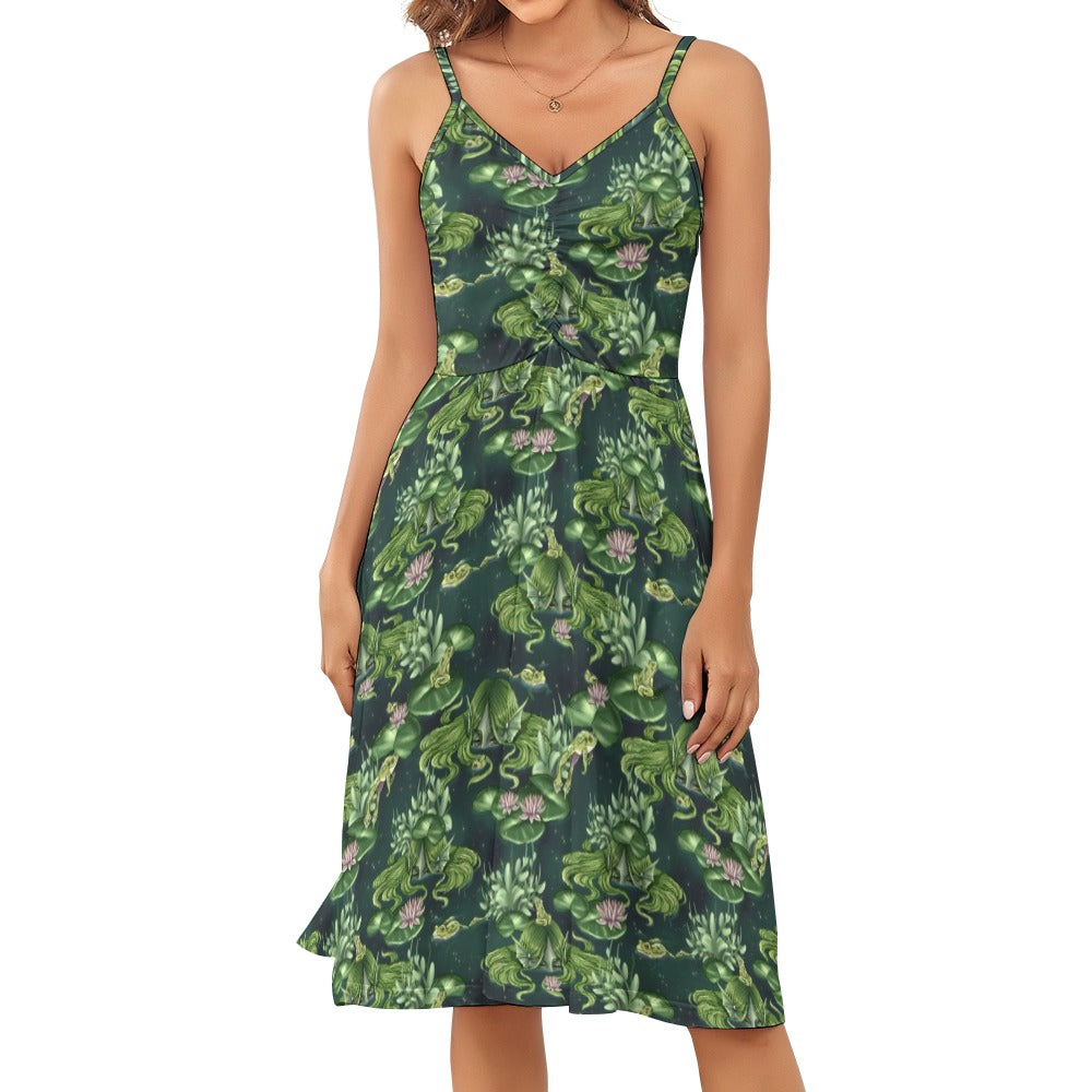 Lady of the lake strappy summer dress plus size