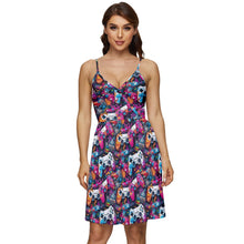 Load image into Gallery viewer, Game controller print dress
