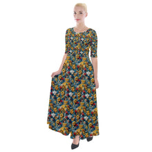 Load image into Gallery viewer, Embroidered reading Princess print dress
