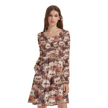 Load image into Gallery viewer, Hedgehog print dress
