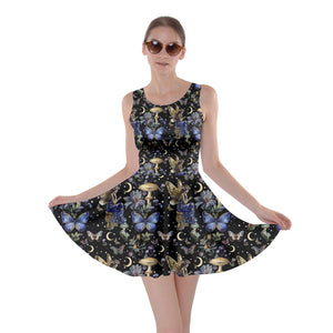 Fairy midnight garden print dress