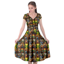 Load image into Gallery viewer, Oz stained glass print dress
