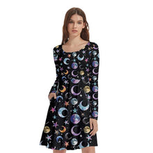 Load image into Gallery viewer, Moon print dress
