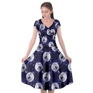 Alien moon print dress