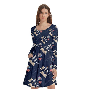 Once upon a time book print dress